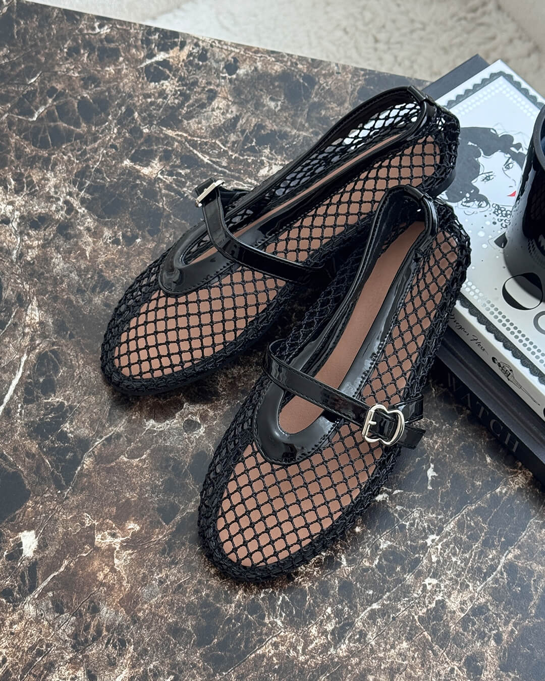 Rebecca Mesh Ballet Flats