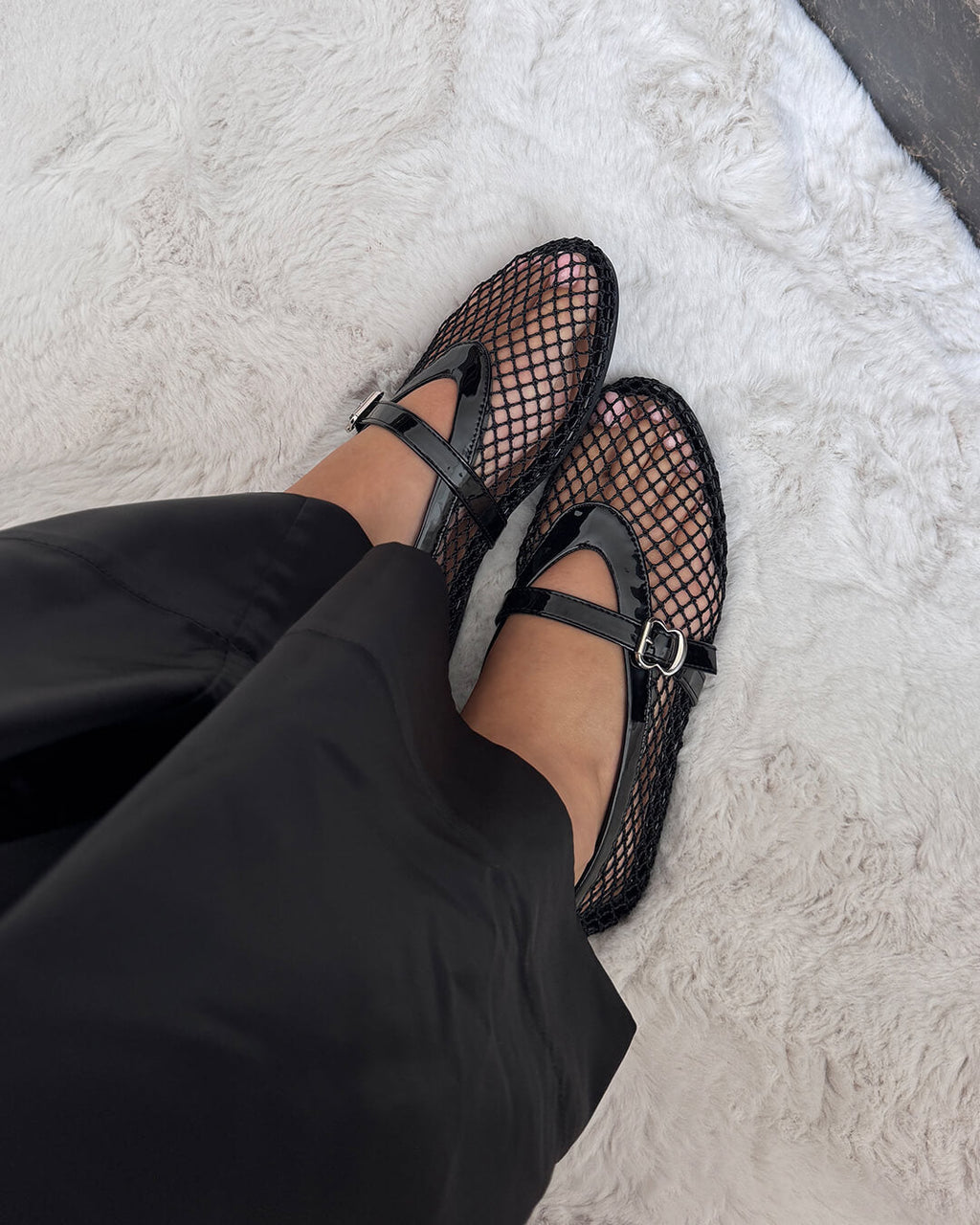 Rebecca Mesh Ballet Flats