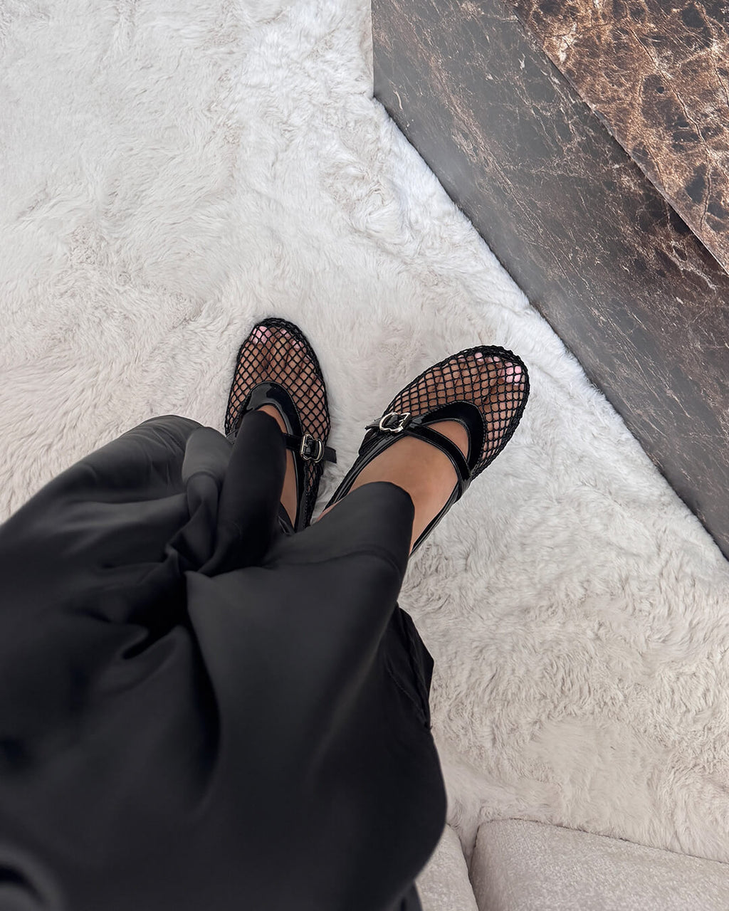 Rebecca Mesh Ballet Flats