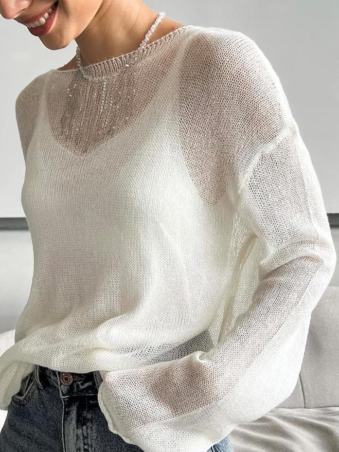 Lilian Sheer Loose Pullover