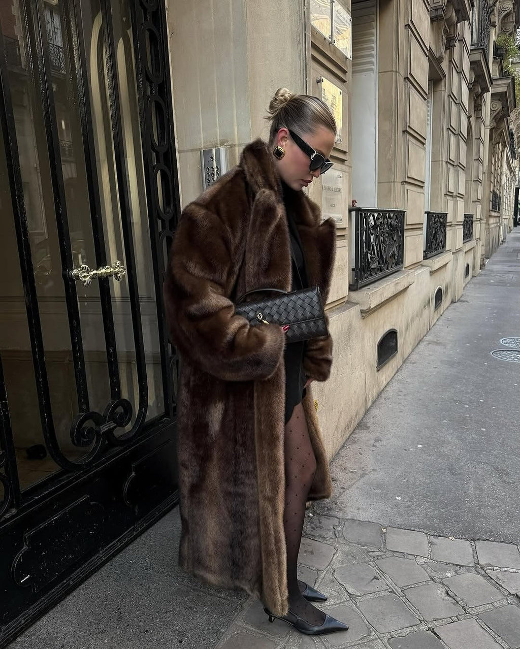 Lucie Faux Fur Maxi Coat