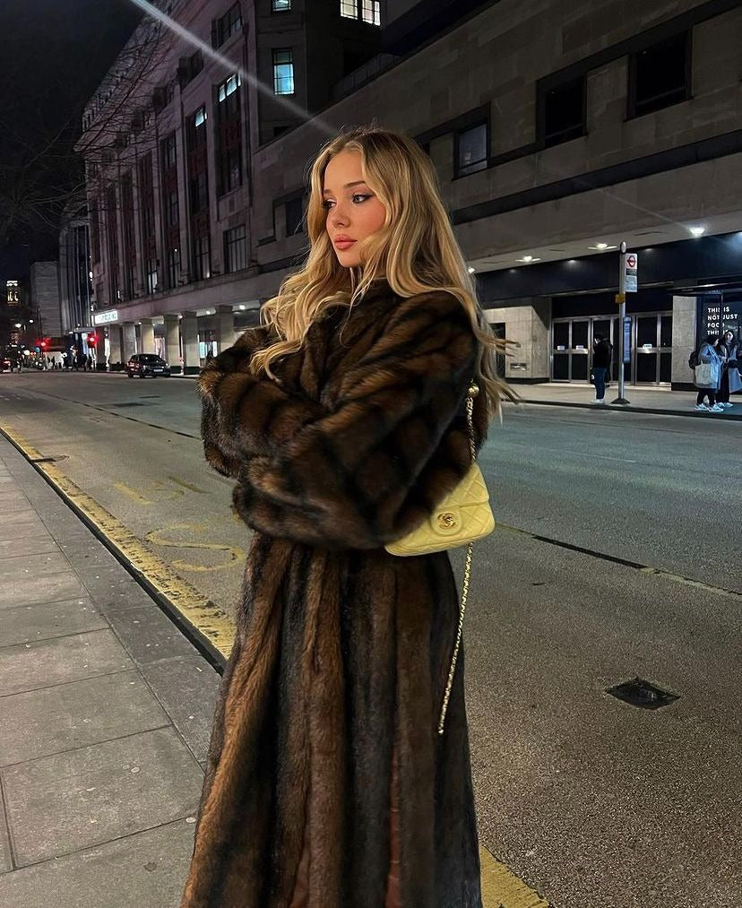 Lucie Faux Fur Maxi Coat