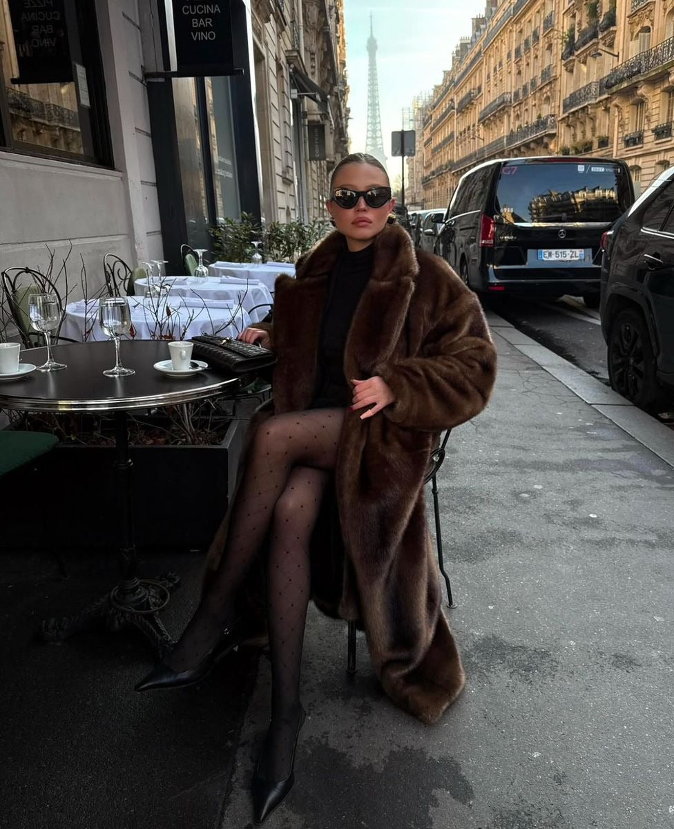 Lucie Faux Fur Maxi Coat