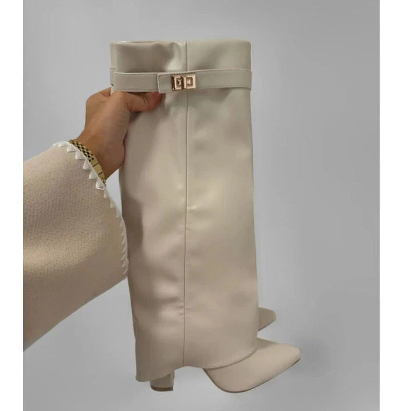 Monica Leather High Boots