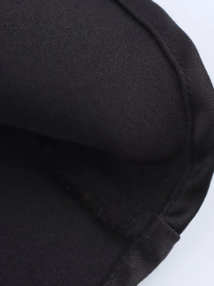 Colleen Satin Halter Draped Mini Dress