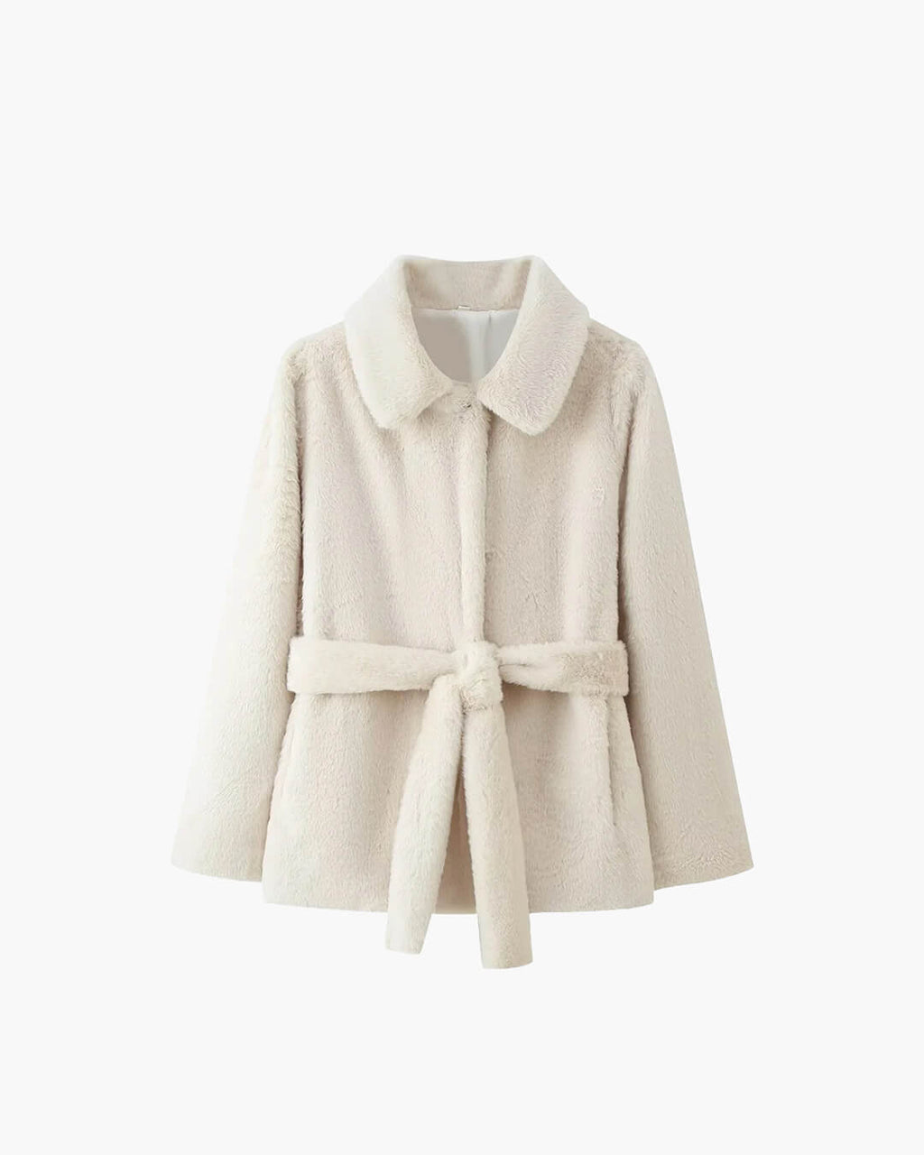 Farrah Faux Fur Coat with Belt
