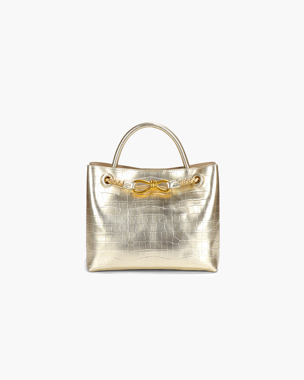 Lucia Croc-Embossed Vegan Leather Bag