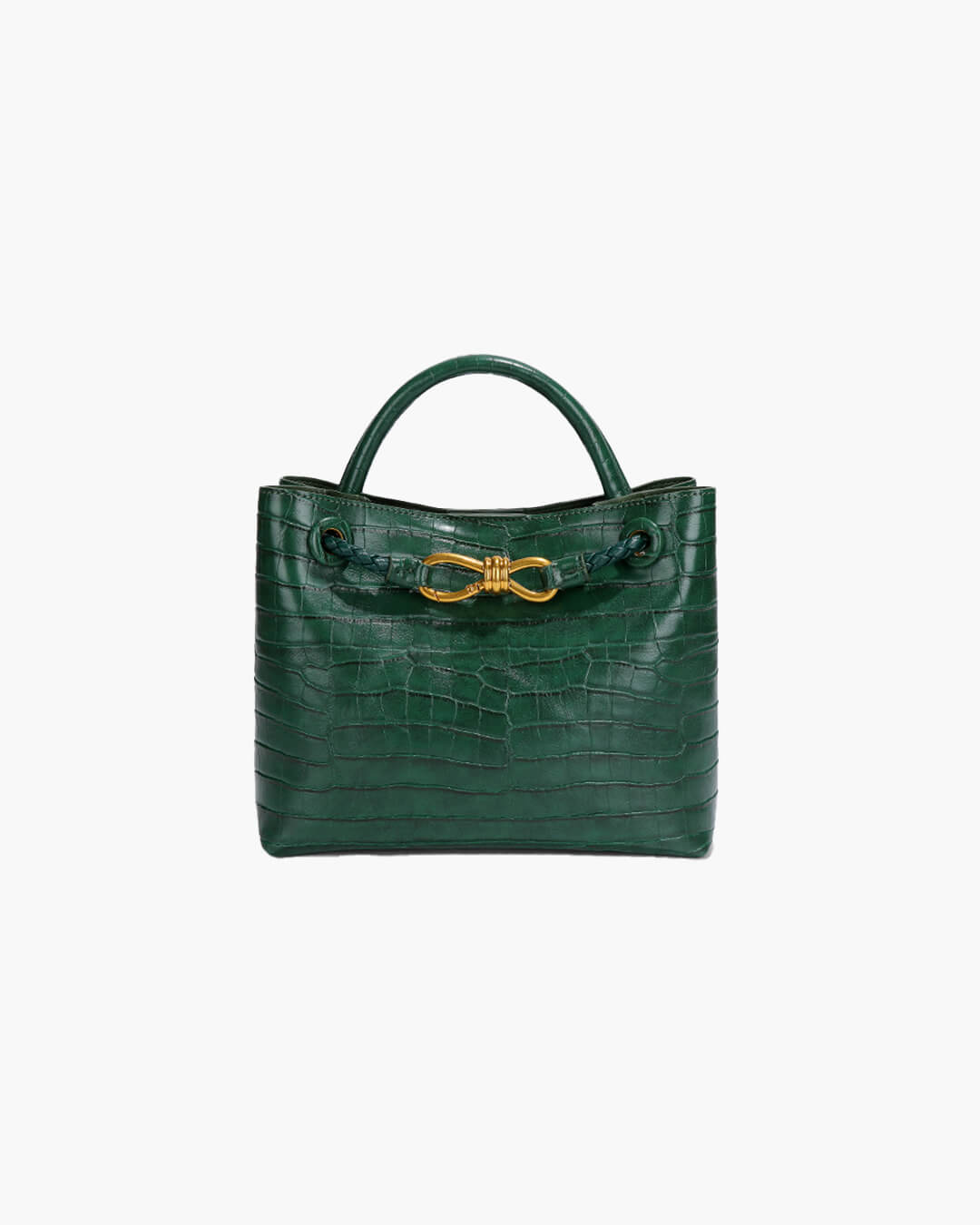 Lucia Croc-Embossed Vegan Leather Bag