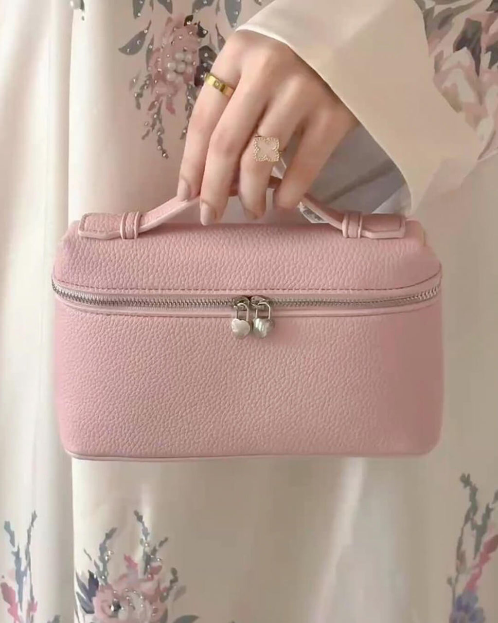 Harper Smooth Leather Vanity Bag