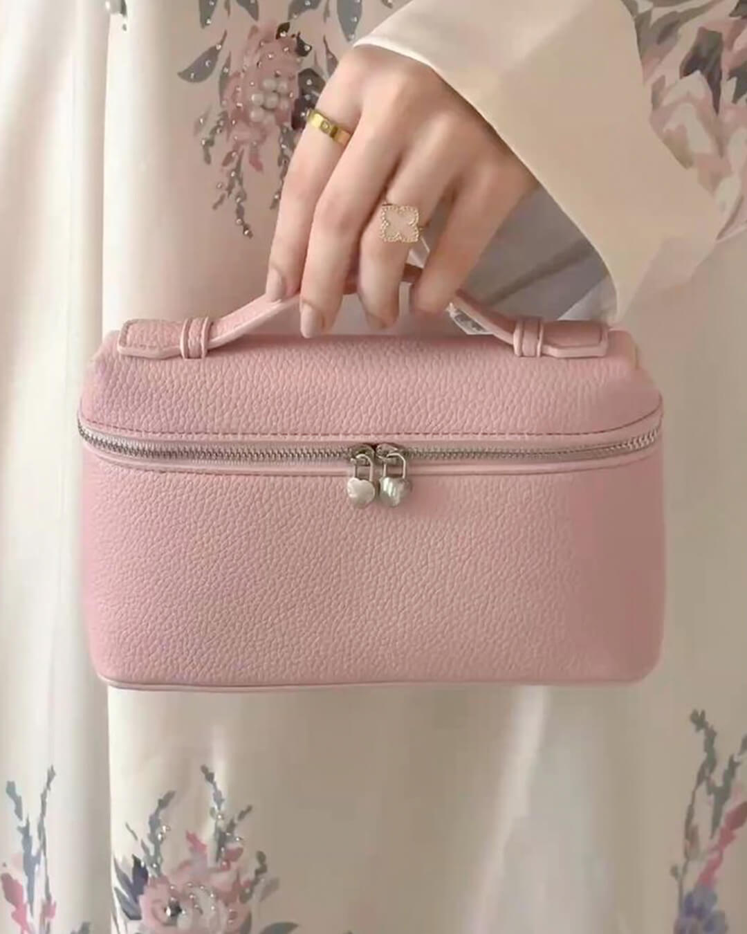 Harper Smooth Leather Vanity Bag