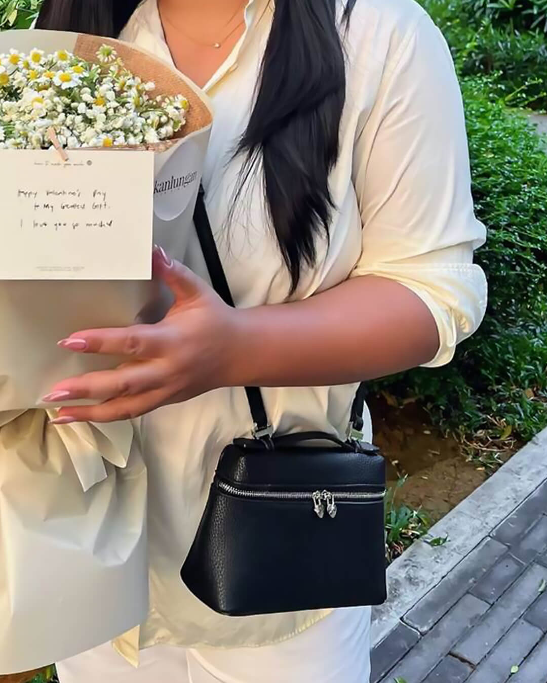 Harper Smooth Leather Vanity Bag