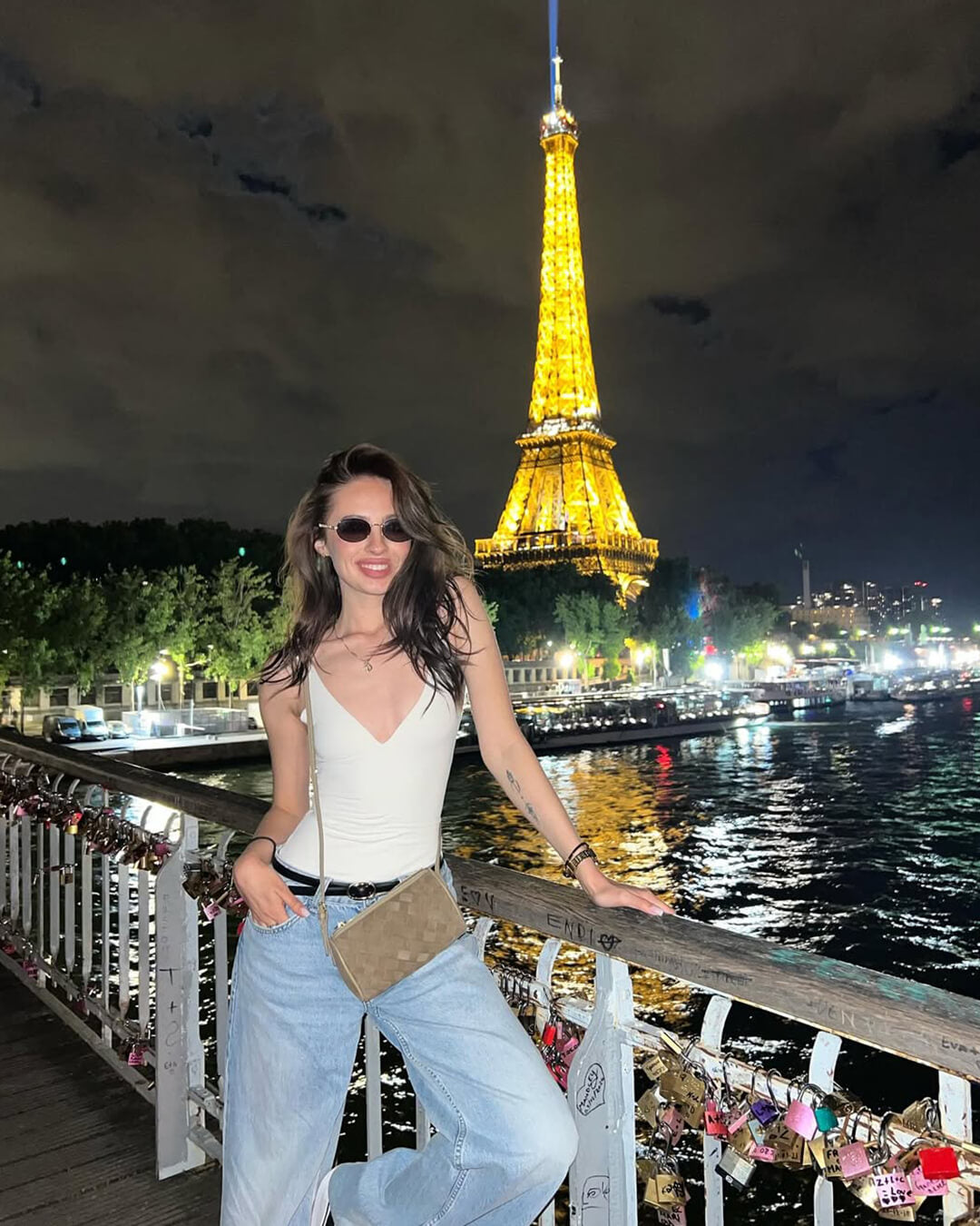 Jessica Woven Suede Bag