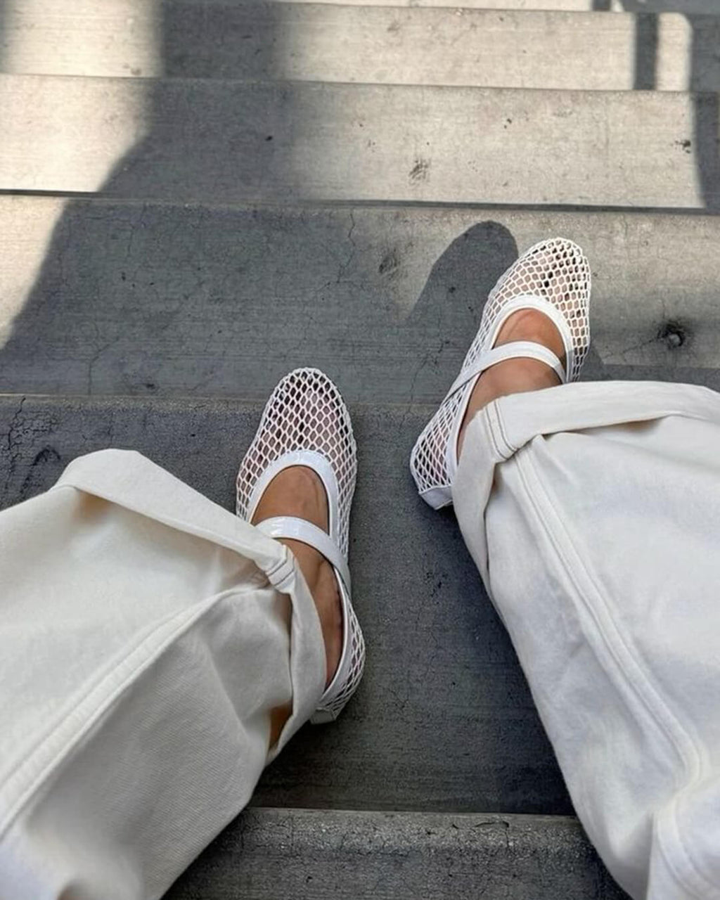 Rebecca Mesh Ballet Flats