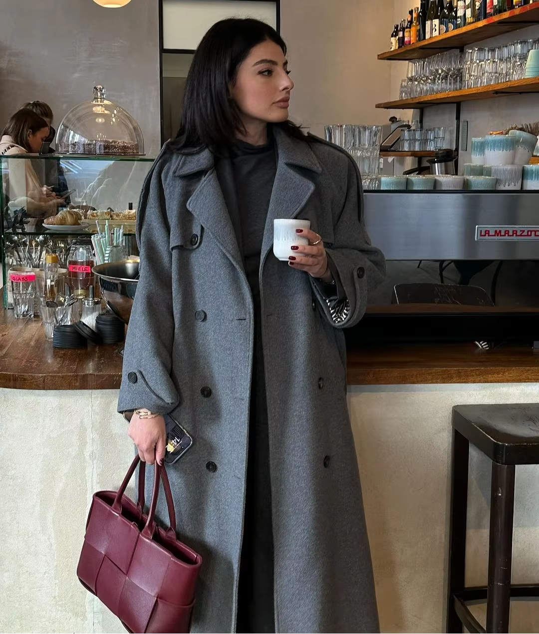 Alicia Gray Belted Long Coat