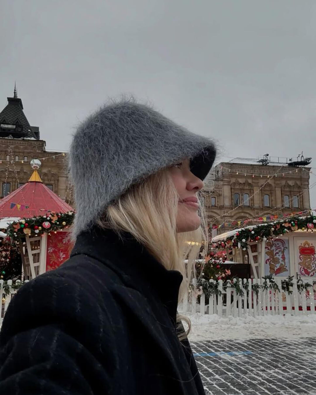 Kyla Fuzzy Bucket Hat