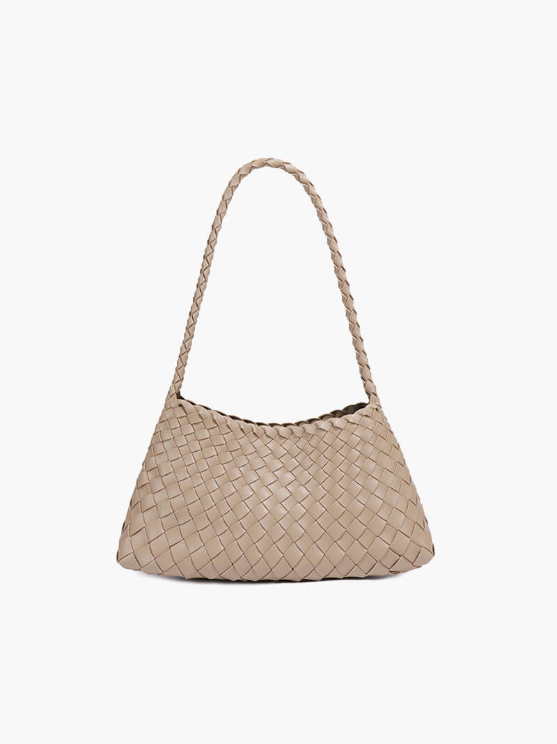 Marissa Vegan Leather Woven Bag Small