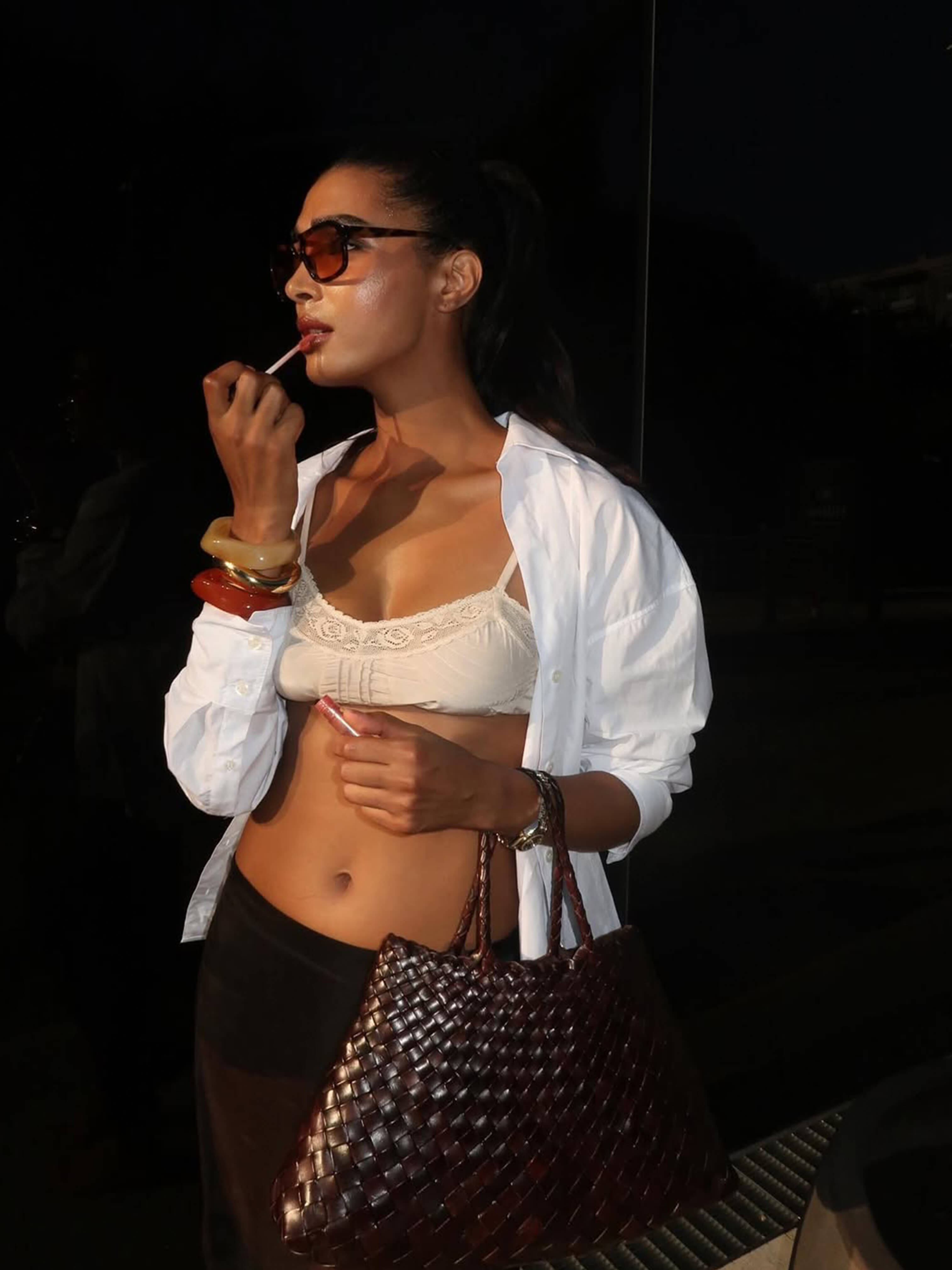 Marissa Vegan Leather Woven Bag Medium