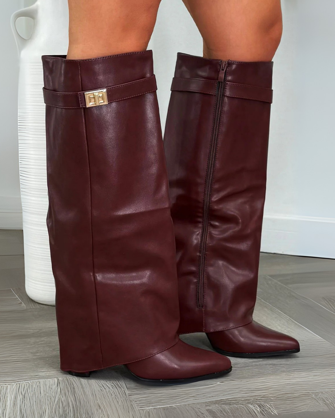 Monica Leather High Boots