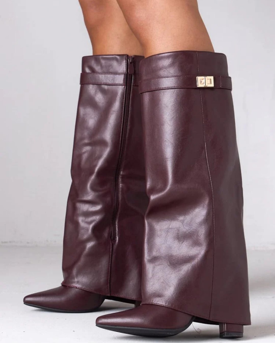 Monica Leather High Boots