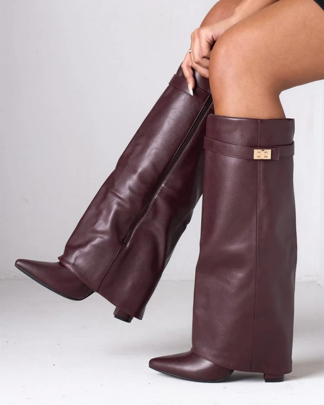 Monica Leather High Boots