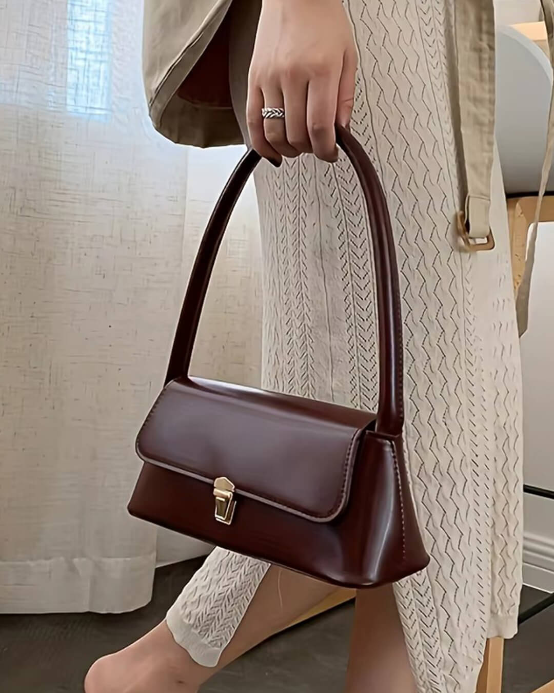 Tracy Leather Shoulder Bag