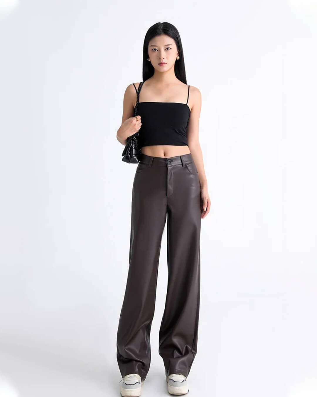 Giselle High Waisted Leather Pants