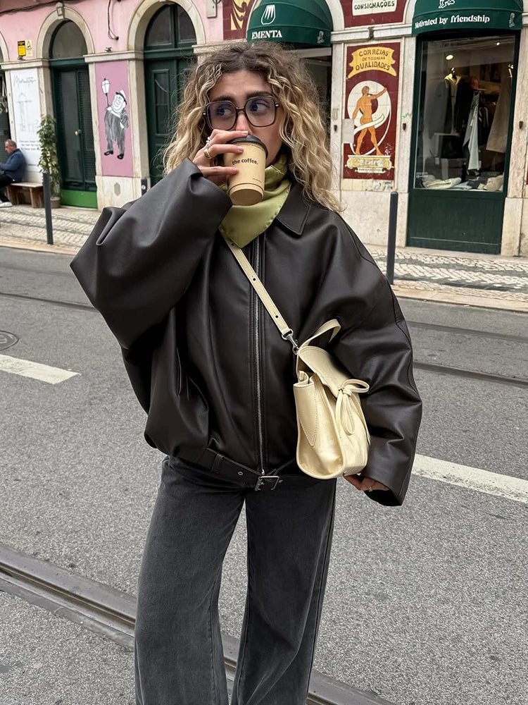 Caroline Vegan Leather Jacket