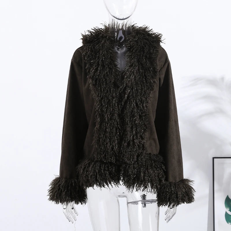 Daisy Plush Faux Fur Coat