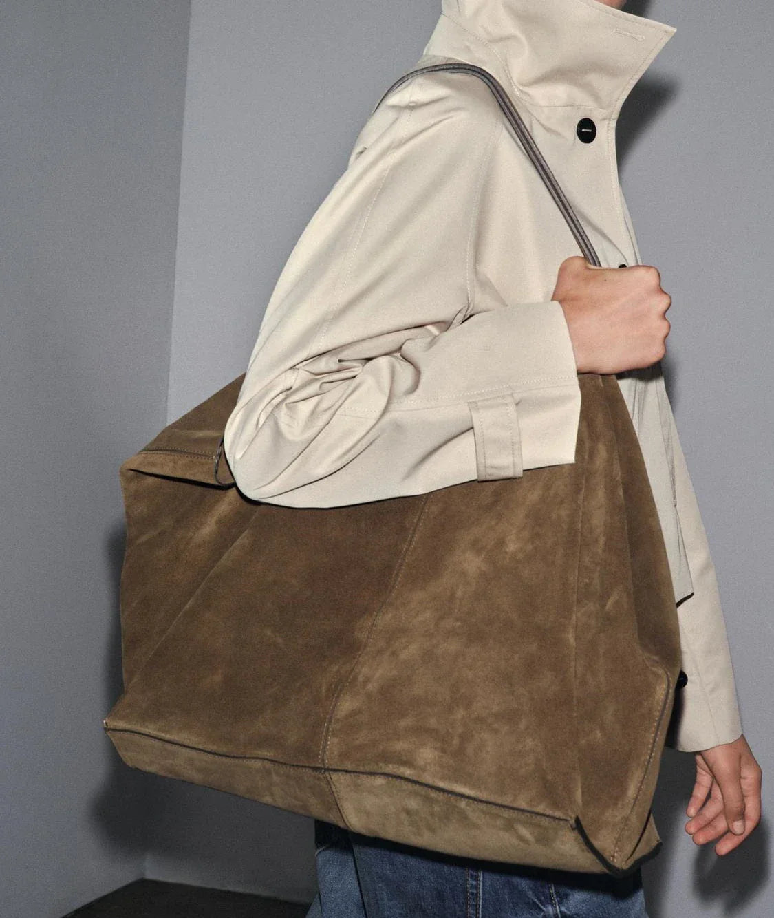 Cynthia Large Suede Tote Bag