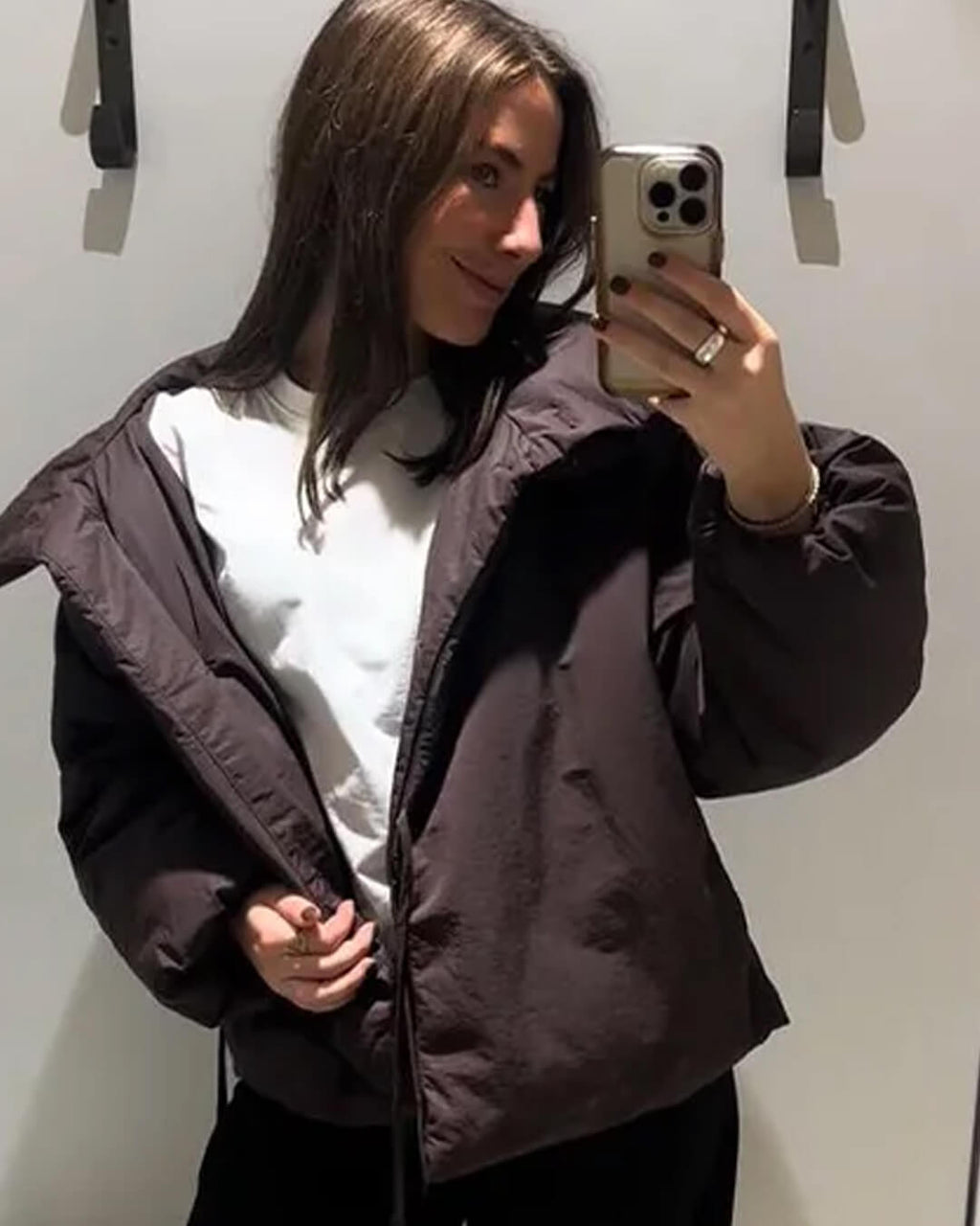 Suzy High Collar Tie-Up Puffer Jacket