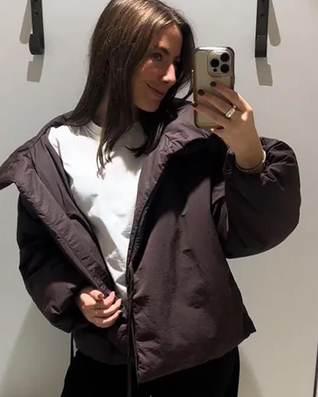 Suzy High Collar Tie-Up Puffer Jacket