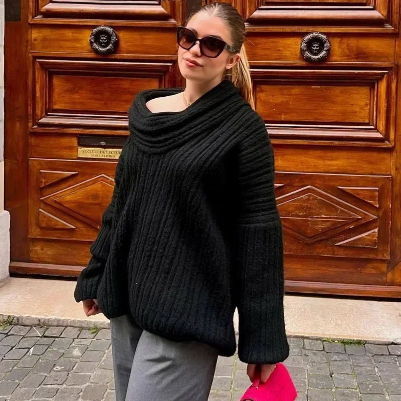 Maya Off-Shoulder Knit Sweater