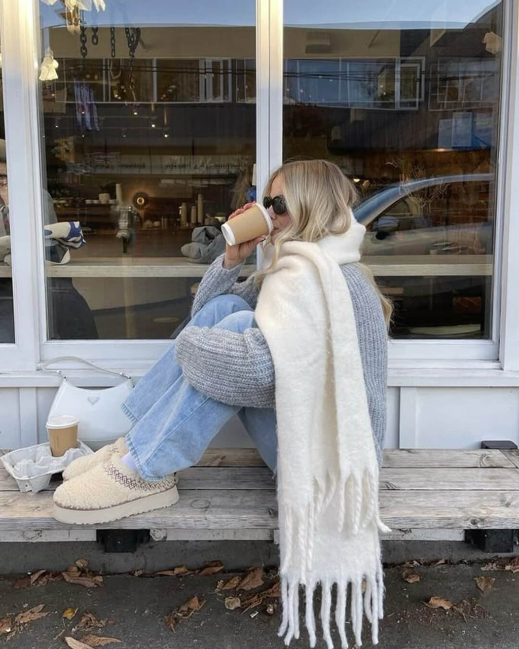 Tanya Tasseled Winter Scarf