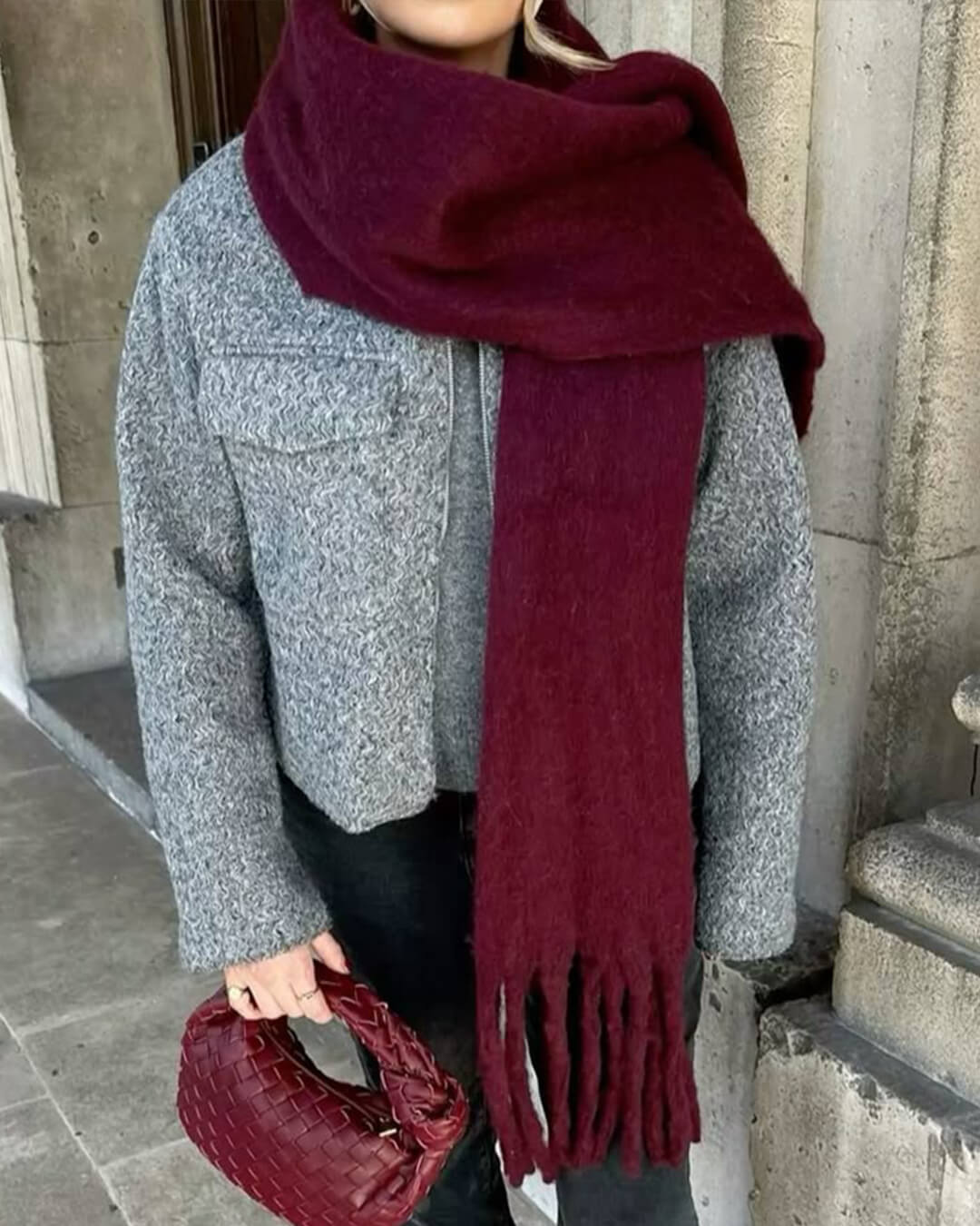 Tanya Tasseled Winter Scarf