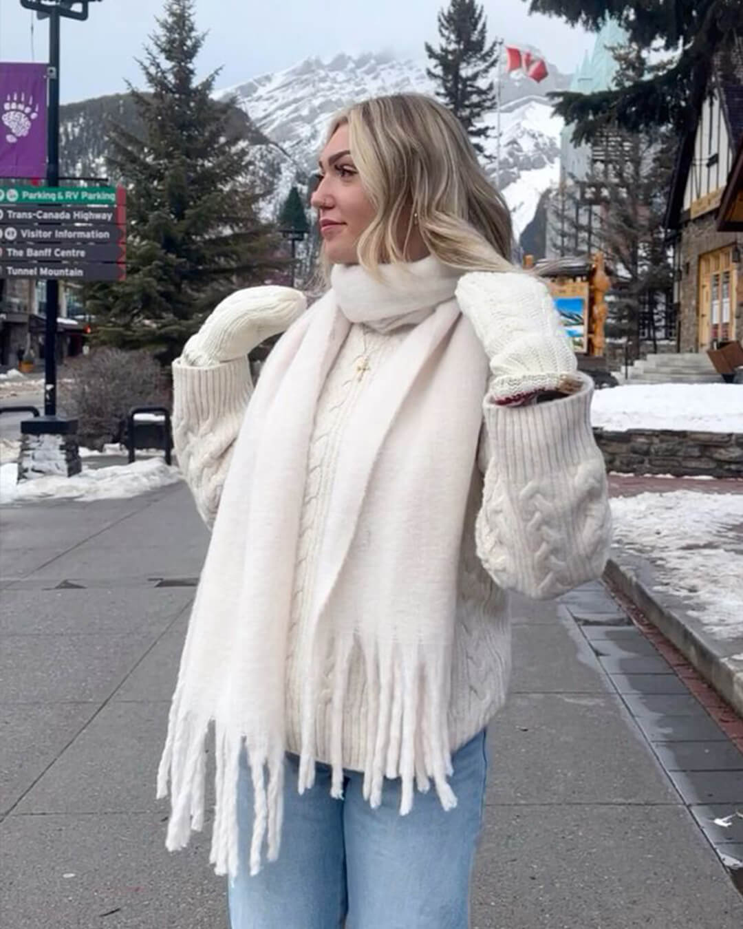 Tanya Tasseled Winter Scarf