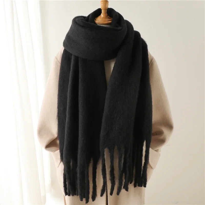 Tanya Tasseled Winter Scarf