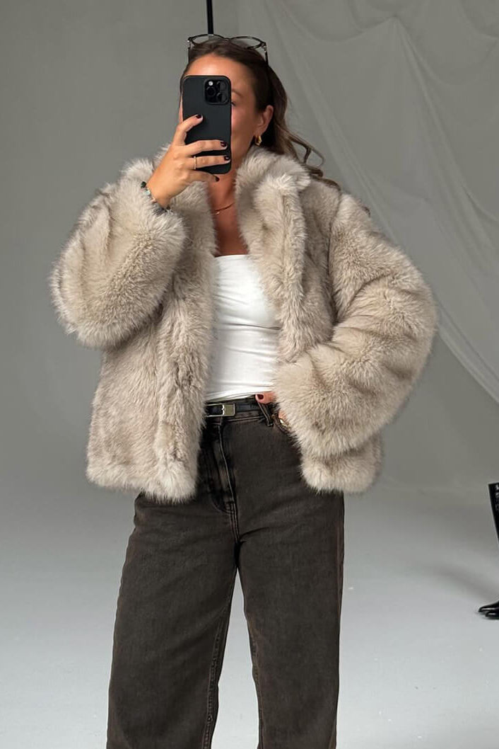 Darcy Mid-Length Fluffy Jacket