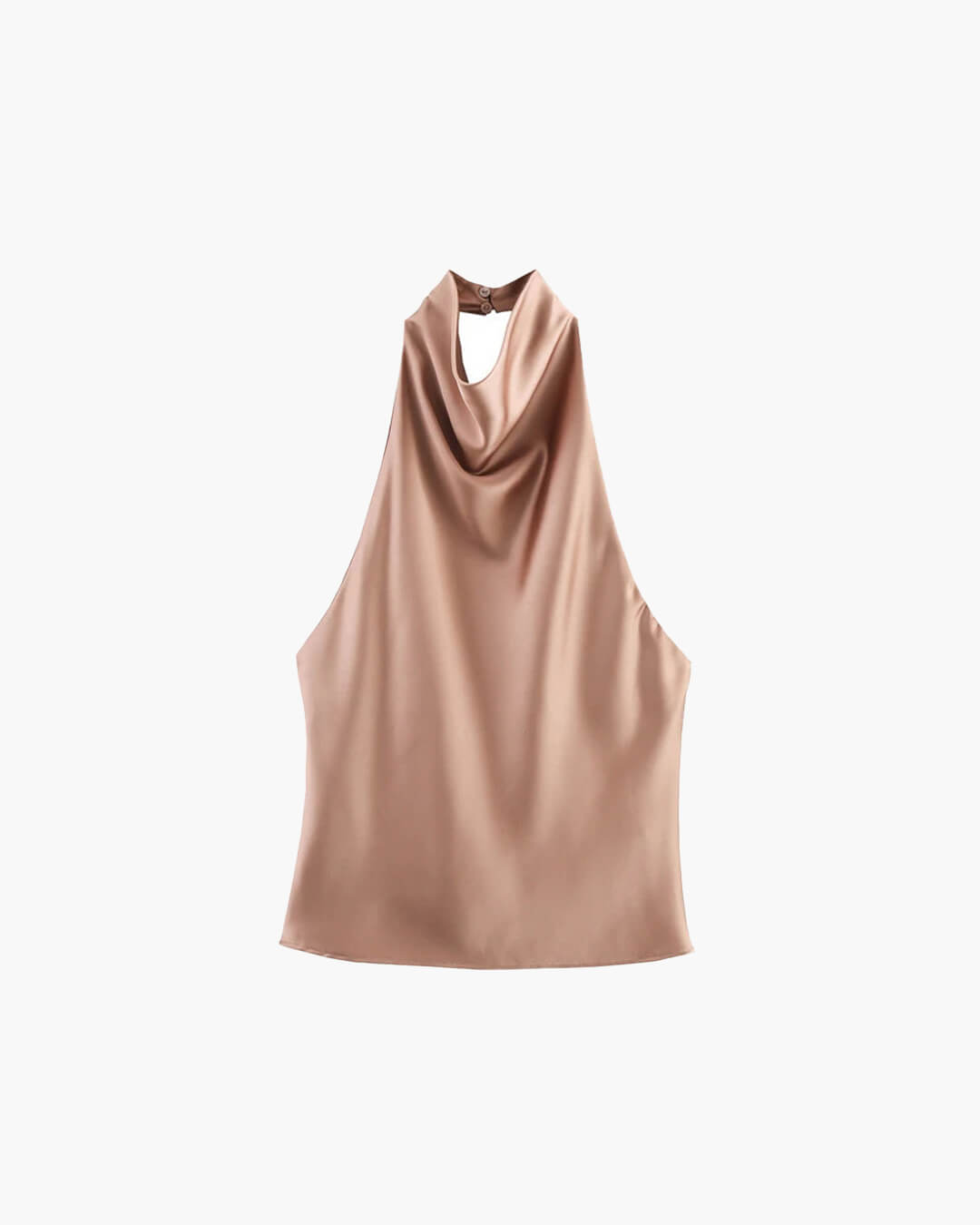 Anastasia Halter Backless Satin Top