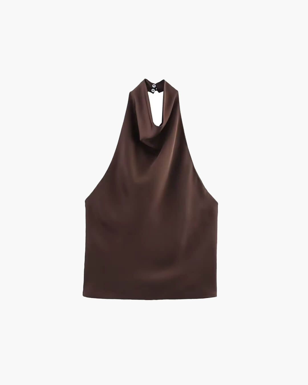 Anastasia Halter Backless Satin Top