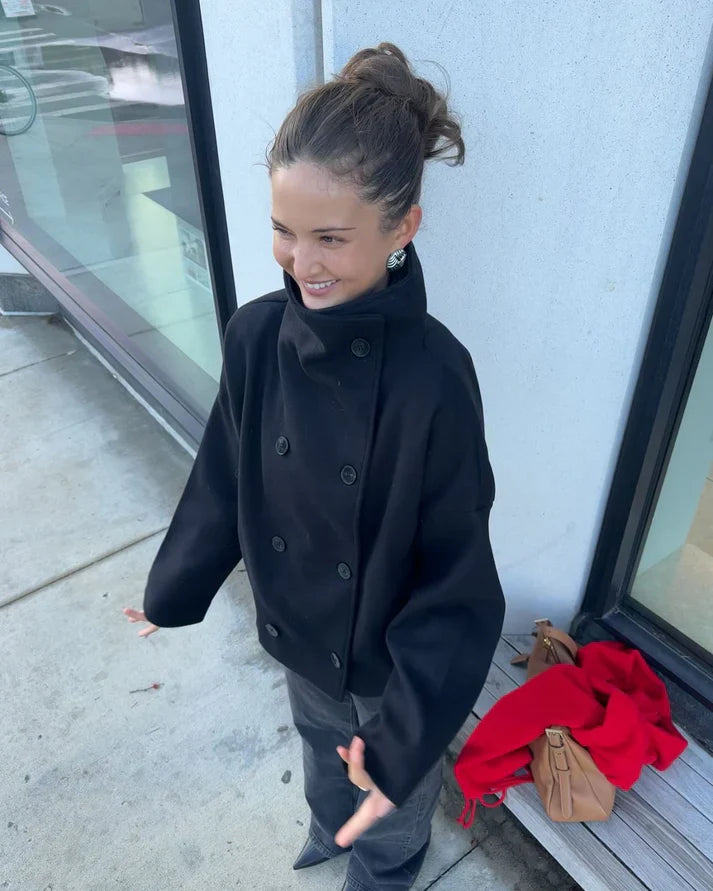 Clarissa Jacket with Stand Collar