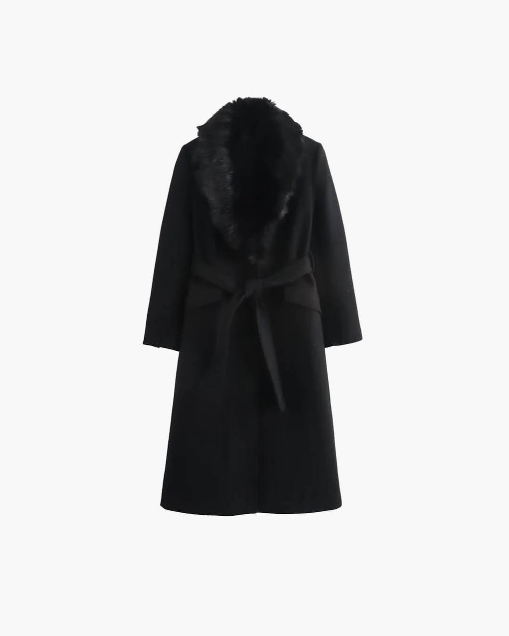 Faye Faux Fur Collar Maxi Coat