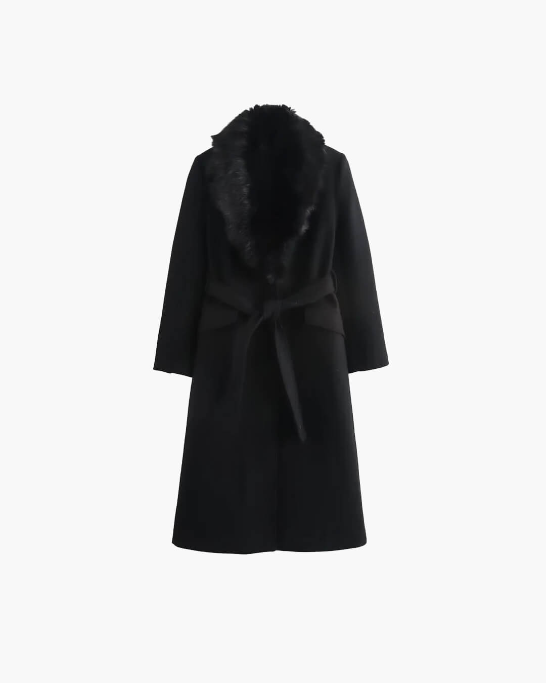 Faye Faux Fur Collar Maxi Coat