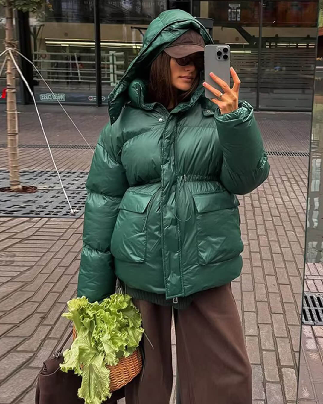 Jillian Glossy Puffer Jacket