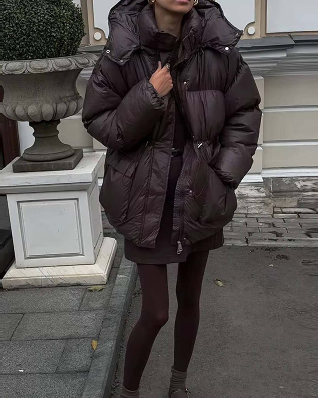 Jillian Glossy Puffer Jacket