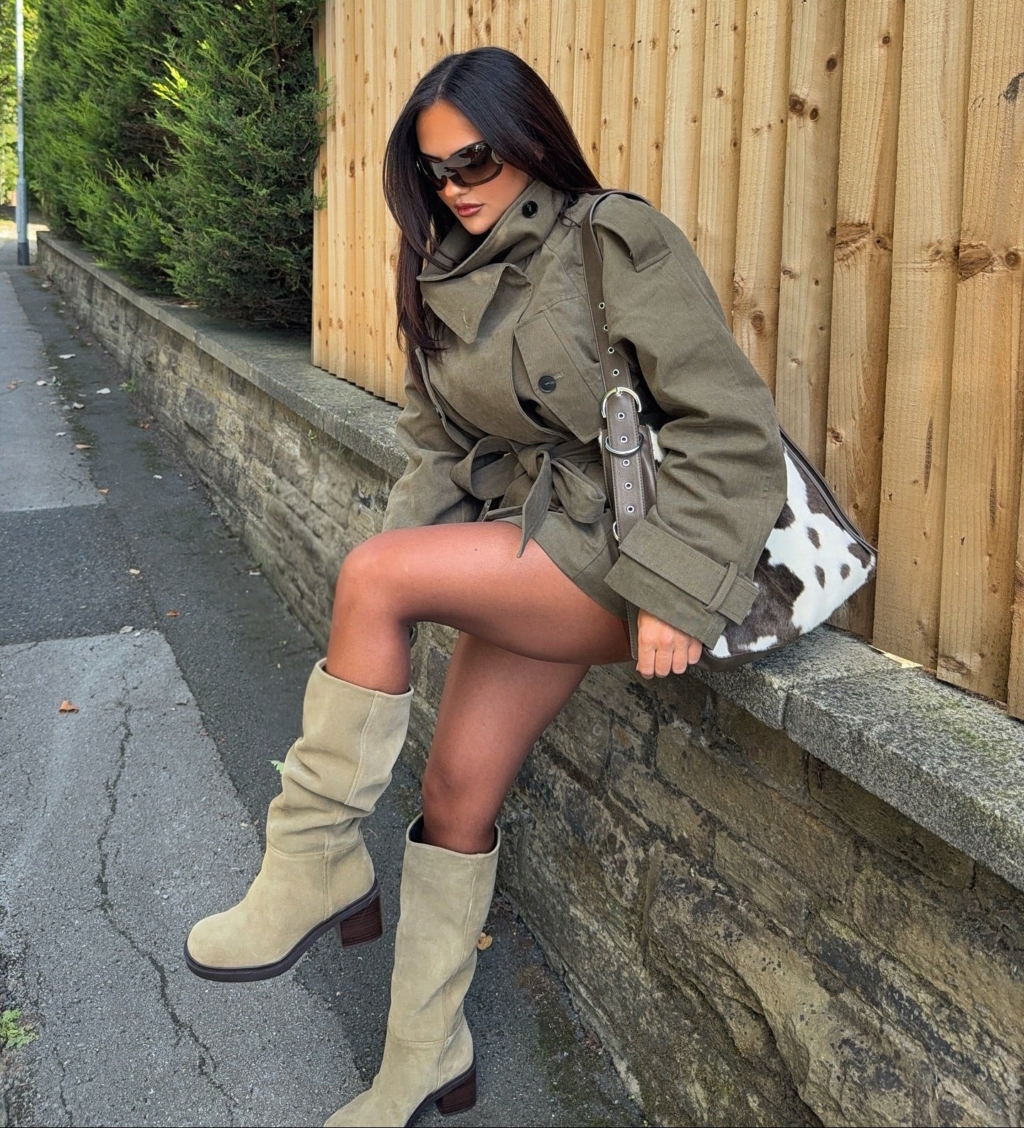 Kendra Belted Windbreaker Jacket