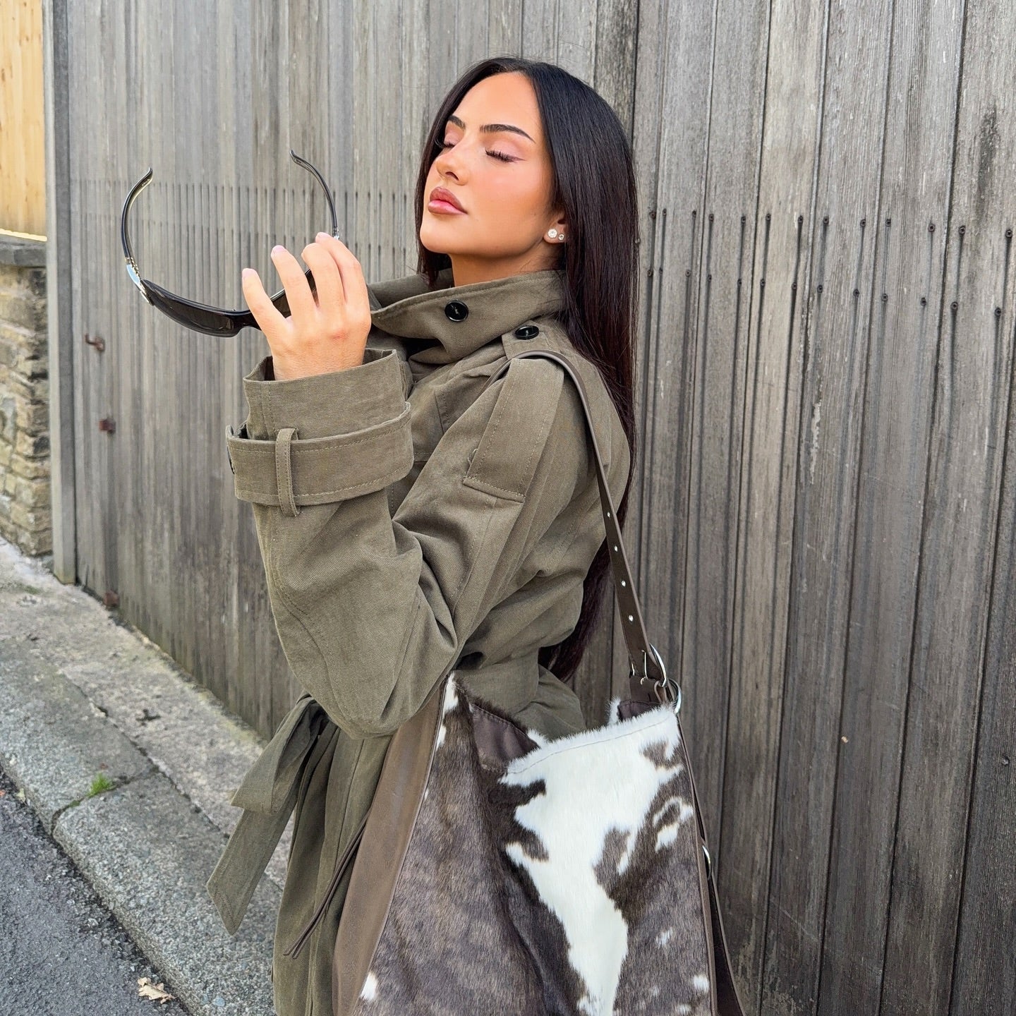 Kendra Belted Windbreaker Jacket