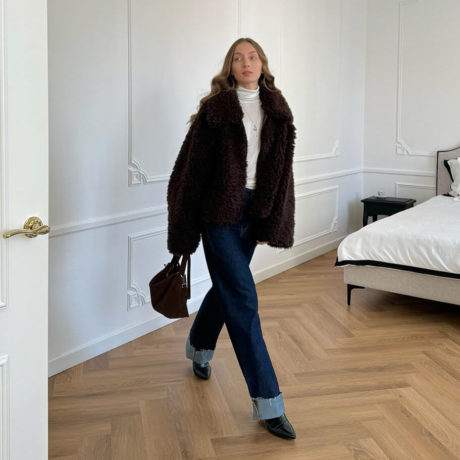 Porsha Faux Fur Teddy Jacket